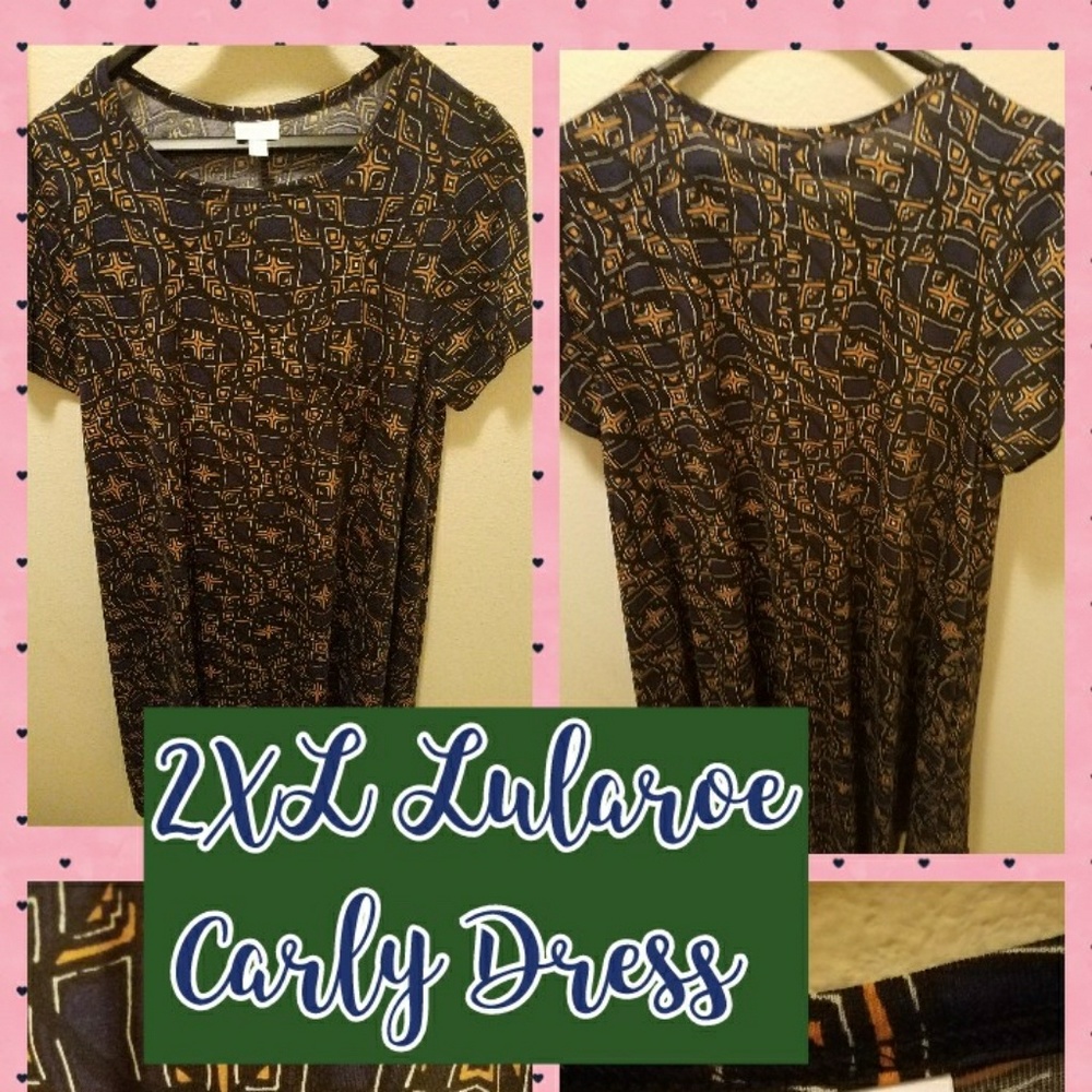 NWOT 2XL Multi-colored Lularoe Carly Dress